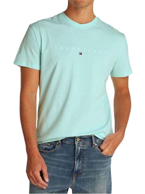 T-shirt menta in cotone Tommy Jeans | DM0DM20744L6V